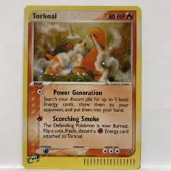 Pokemon Cards: Torkoal 12/97 EX Dragon Holo Rare 2003 E-Series VINTAGE ✨ - Image 1