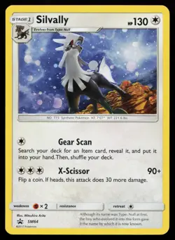 Silvally SM64 Promo SM Promos Cosmos Holo Pokemon Card - Image 1