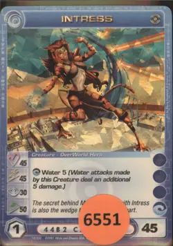 (6551) INTRESS 45/45/30/50/45 Super Rare Foil Chaotic Card - Unused Code - Image 1