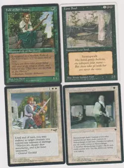 1995 -1997 HUMAN THROW-BACK DECK 40 CARDS N-MINT MAGIC MTG NEVER PLAYED A-2 - Image 1