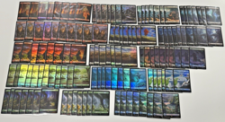 MTG Final Fantasy Full Art Foil Lands Set - 130x Card Lot Magic Gathering Series - Image 1