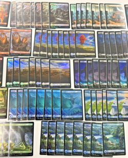 MTG Final Fantasy Full Art Foil Lands Set - 130x Card Lot Magic Gathering Series - Image 4