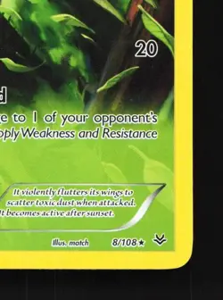 Dustox 8/108 LP Roaring Skies English Pokemon Card TCG - Image 3