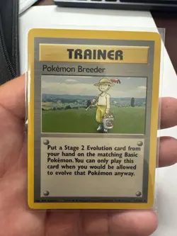 Pokemon Breeder 76/102 Base Set Rare Card Wizards 1999 LP Condition - Image 1