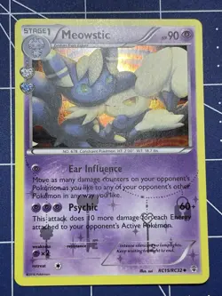 Pokemon TCG Meowstic Generations Radiant Collection Holo Card RC15/RC32 NM - Image 2
