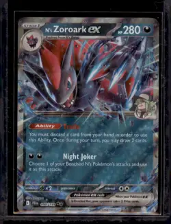 N’s Zoroark EX 098/159 Pokemon Card NM - Double Rare - 2025 Snowflake Foil - Image 1