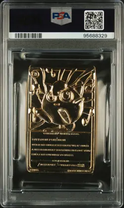 1999 BURGER KING POKEMON GOLD CARD JIGGLYPUFF NEAR MINT PSA 8 - Image 2