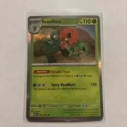 2023 Pokemon TCG Scovillain 025 Obsidian Flames Cosmos Holo Rare Promo Card NM+ - Image 1