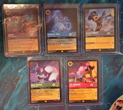 Disney Lorcana - Into the Inklands - 5 Card Legendary Lot - Image 1