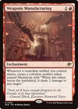Weapons Manufacturing NM Edge of Eternities MTG Magic the Gathering Red Eng Card - Image 1