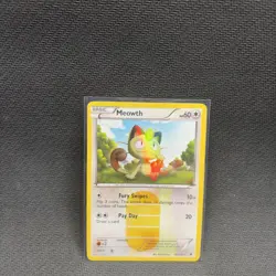 Pokemon TCG Meowth Noble Victories 102/101 Holo Secret Rare NM - Image 1