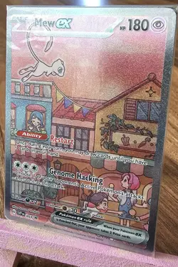 Mew ex 053 Pokemon TCG Scarlet Violet 151 Black Star Promo Full Art - Image 2
