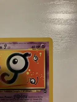 Pokemon TCG WoTC Unown J 38 Black Star Promo LP - Image 3
