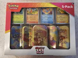 Pokemon 151 Costco 5 Pack Mini Tins x 2 (Both Designs) - 100% Trusted UK Seller - Image 4