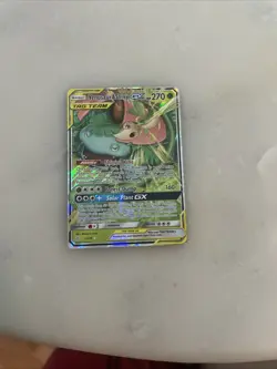 Pokemon TCG Venusaur & Snivy GX Card 1/236 Tag Team Cosmic Eclipse - Image 2