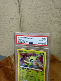 Pokemon TCG Celebi Vivid Voltage 009/185 Holo Amazing Rare PSA 10 - Image 2