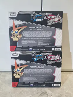 2x Sealed Black Bolt & White Flare Victini Illustration Collection Pokemon Cards - Image 3