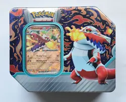 Paldea Partners Tin Pokemon TCG - Skeledirge Ex - 5 Pokemon TCG Booster Packs - Image 1