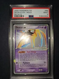 2005 POKEMON EX DEOXYS #98 DEOXYS EX-HOLO DEOXYS PSA 9 - Image 1