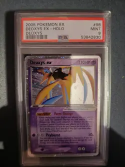 2005 POKEMON EX DEOXYS #98 DEOXYS EX-HOLO DEOXYS PSA 9 - Image 2