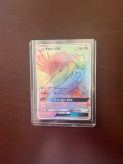 Pokemon Shining Legends- Entei GX Rainbow Rare Full Art- 74/73 - Image 1