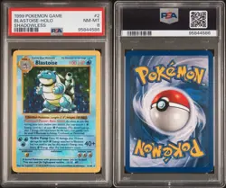 PSA 8 Pokemon Game Blastoise Base Set Shadowless Holo #2 - Image 3