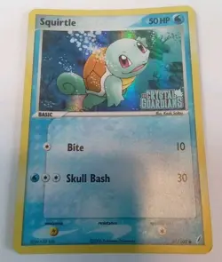 Pokemon Tcg Squirtle Reverse Holo Crystal Guardians 63/100 Common MP - Image 1