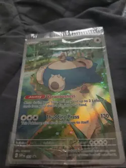 Pokemon TCG Snorlax SVP 051 Full Art Holo Black Star Promo NEAR MINT - SEALED - Image 1