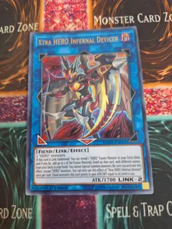 Yugioh Xtra HERO Infernal Devicer DUOV-EN013 Ultra Rare 1st Edition Near Mint - Image 1