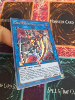 Yugioh Xtra HERO Infernal Devicer DUOV-EN013 Ultra Rare 1st Edition Near Mint - Image 2