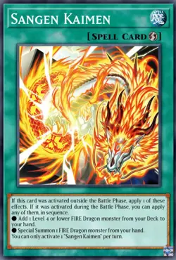 X3 Sangen Kaimen LEDE-EN060 1st Common Near Mint Yu-Gi-Oh! DNA GAMES - Image 1