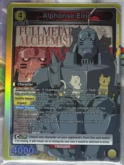 Union Arena TCG Alphonse Elric (SR) UE09BT/FMA-1-004 Fullmetal Alchemist - Image 1