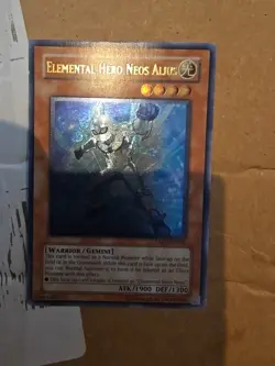 Yu-Gi-Oh Elemental Hero Neos Alius Unlimited Ultimate Rare LP - Image 1