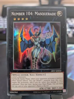 YuGiOh! Number 104: Masquerade OP27-EN010 Super Rare - Image 1
