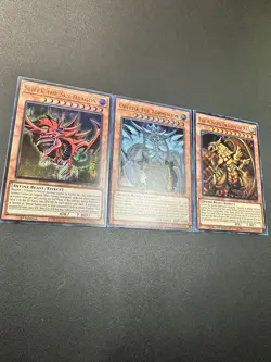 Yu-Gi-Oh! Set of Egyptian God Cards (Obelisk, Ra, Slifer) Legendary NM EGO1 EGST - Image 3
