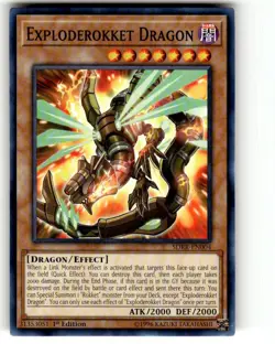 Yu-Gi-Oh TCG EXploderokket Dragon SDRR-EN004 1st Edition Common Card NM - Image 1