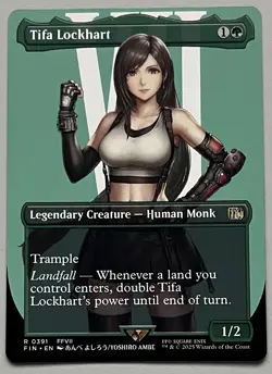 MTG Final Fantasy Tifa Lockhart Legendary Creature RARE REGULAR #0391 - Image 1