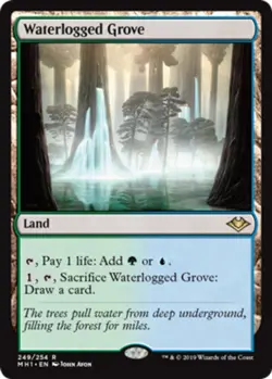1x Waterlogged Grove NM-Mint, English Modern Horizons MTG Magic - Image 1