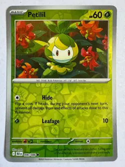 Pokemon TCG - Petilil - 006/086 - Reverse Holo- SV: Black Bolt English - Image 1