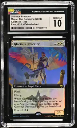 GLORIOUS PROTECTOR Kaldheim Extended Art Foil Rare CGC 10 Gem Mint MTG [Nos] - Image 1