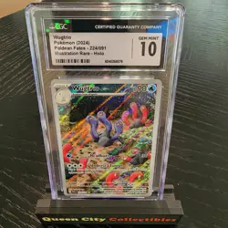 WUGTRIO - CGC GEM 10 - 2024 Pokemon Paldean Fates - HOLO - Illustration Rare 224 - Image 1