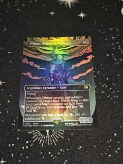 Ultima, Origin of Oblivion 324, Borderless Foil, Final Fantasy, FIN MTG TCG - Image 1