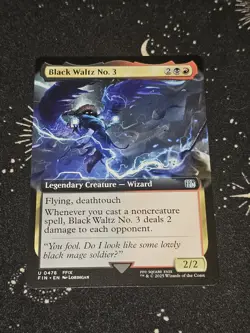 Black Waltz No. 3 478, Final Fantasy, Extended Art REG, FIN MTG TCG - Image 1