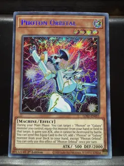 Yugioh Photon Orbital LDS2-EN051 Secret Rare Legendary Duelists - NM - Image 1