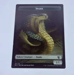 Magic The Gathering Snake/Spirit 011 Token - Midnight Hubt MTG Trading Card Tc7 - Image 3