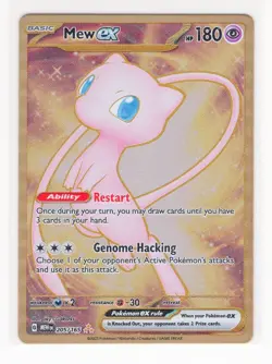 Mew ex Gold Metal UPC Exclusive Pokemon Card (C1) - Image 1