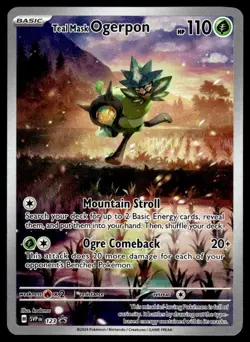 Pokemon TCG SV: Scarlet & Violet Promo Cards #123 Teal Mask Ogerpon NM - Image 1