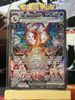 Charizard Ex 223/197 Secret Rare Full Art Card - Pokemon TCG Obsidian Flames- NM - Image 1