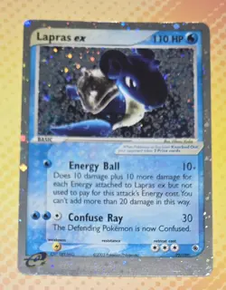 Lapras ex 99/109 EX Ruby & Sapphire Holo Rare Pokemon Card 2003 - Image 1