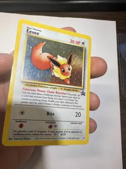Eevee #11 Promo Black Star Vintage Pokemon Card WOTC - Image 3